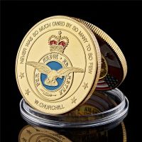 1940-1945 Luxembourg Veterans Royal Air Force Military Gold Token Challenge Souvenirs Coins Commemorative Coin Collectibles Gift