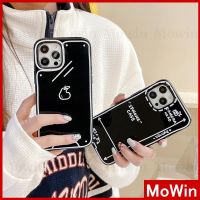 Mowin - เคสไอโฟน เคส iPhone ซิลิโคนนุ่มเคสลูกกวาดสีดำเงา เส้นสีขาว ลูกแพร์ สไตล์เรียบง่ายสำหรับ iPhone 13 Pro Max iPhone 12 Pro Max iPhone 11 Pro Max iPhone 7 Plus iPhone XR XS MAX ?MW?