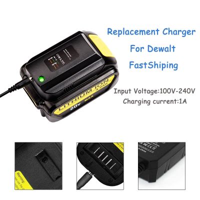 Replacement Charger For Dewalt 14.4V/20V DCB115 DCB112 Lithium Battery Charge for DCB107 DCB115 DCB112 DCB143 DCB206