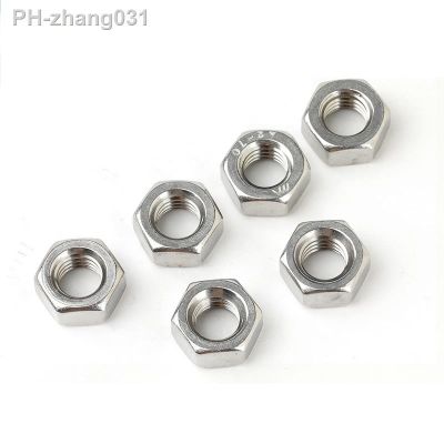 Screw Nut M2 304 Stainless Steel Hex Hexagon Nut M1 M1.2 M1.4 M1.6 M2 M2.5 M3 M4 M5 M6 M8 M10 M12 M16 M20 M24 M30 Screw Bolt