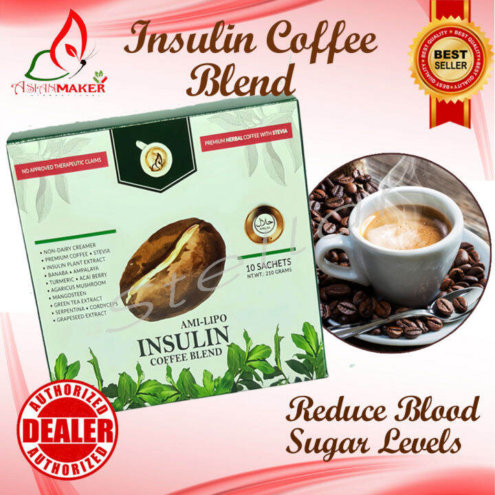 Original AsianMaker International Insulin Plant Herbal Coffee Anti