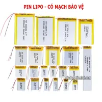 Pin sạc Lipo Polymer - Pin Lithium 3.7V (có mạch bảo vệ sạc)