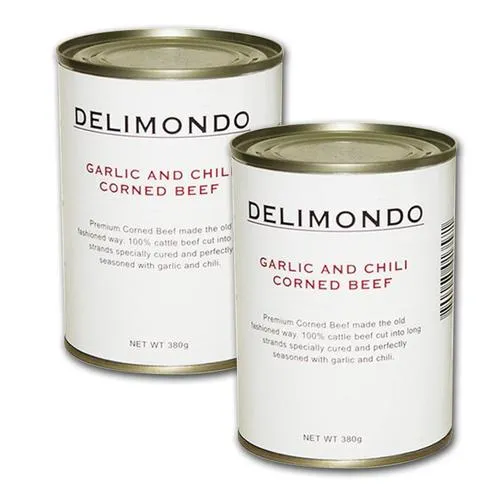 Delimondo Garlic & Chili Corned Beef 2 Pack (380g per pack) Lazada PH