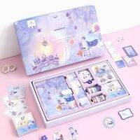 【living stationery】เทพนิยายธีมไดอารี่ SetBox สาว Cccount Bookepad NotebookBox