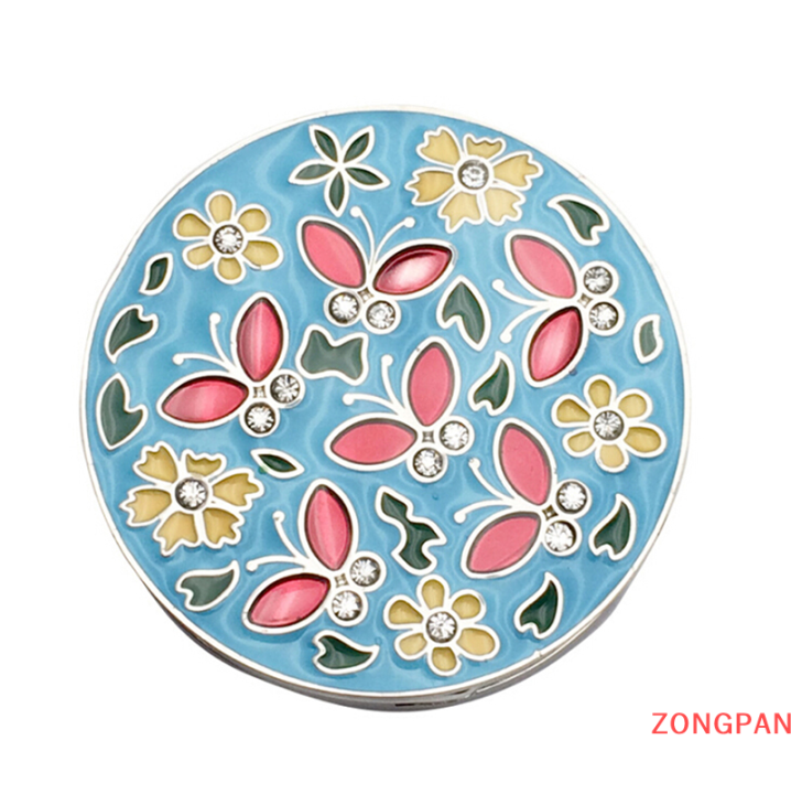 zongpan-กระเป๋าถือกระเป๋าพับได้-กระเป๋าโท้ทที่แขวนกระเป๋ากระเป๋าโลหะรูปทรงดอกไม้ที่ใส่ที่แขวนกระเป๋ากับโต๊ะ