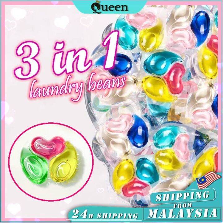 Laundry Beads 3 in 1 Fragrance Detergent Beads Sabun Basuh Baju Liquid