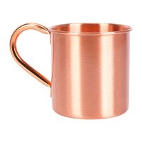 Pure Copper Mug Solid Smooth Without Inside Liner For Cocktail Coffee Beer Milk Water Cup Home Bar Drinkware Cool