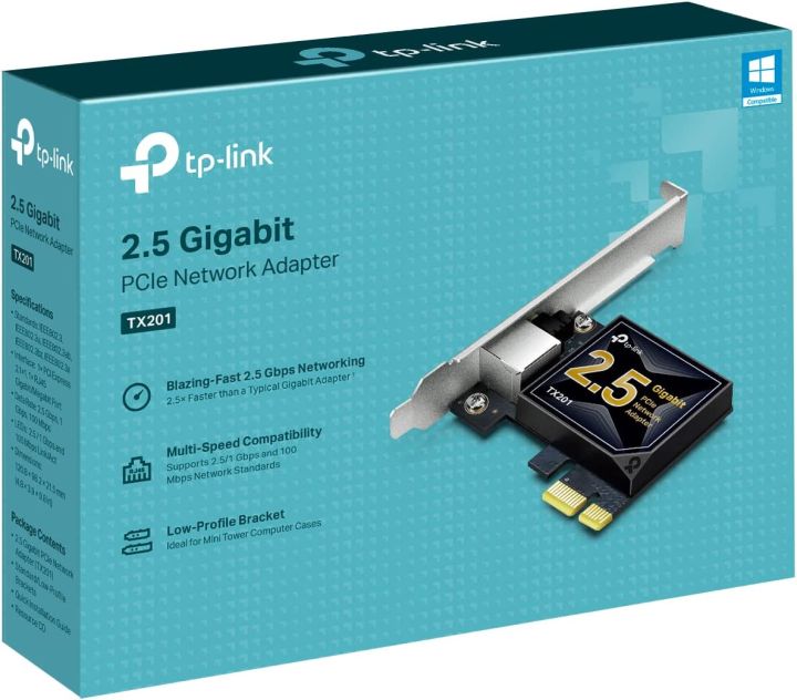 tp-link-tx201-2-5-gigabyte-lan-pci-express-network-adapter-การ์ดแลน-ของแท้-ประกันศูนย์-lifetime-warranty