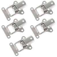 5Pcs สแตนเลสสตีล Hasp Toggle Latch Mini Clamps กล่อง Clasp Buckle Trunk Latch จับตู้ Latch Hasp กล่องเครื่องมือสลับล็อค