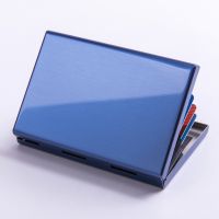 Shielding RFID security card box aluminum alloy credit card box anti-theft brush against degaussing screens --A0509