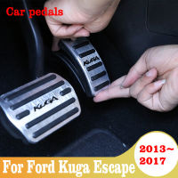 Auto Accelerator ke Clutch Footrest Pedals Plate Cover For Ford Kuga Escape 2013 2014 2015 2016 2017 Parts Car Accessories