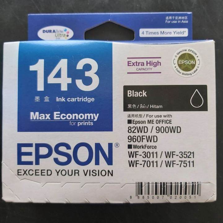 Tinta Epson 143 Cyan Yellow And Magenta T143 Series Lazada Indonesia 1423