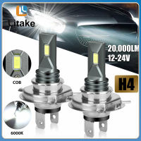 Litเอก2ชิ้น H4 9003 Hb2ชุดไฟหน้ารถ Led ไฟตัดหมอกลำแสงสูงและต่ำหลอดไฟ6000K Xenon โคมไฟสีขาวพิเศษ