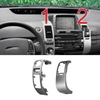 4Piece Car Center Dashboard Air Vents Trim Frame Set Replacement Parts for Toyota Prius 2004-2009 Air Conditioner Outlet Panel Cover Chrome