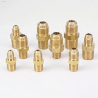 ∈ 1/8 1/4 3/8 1/2 NPT Male x Flare Tube OD 1/8 -1/2 Brass SAE 45 Degree Pipe Adapters Connectors Fitting