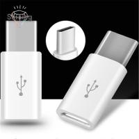 OPBWQH 2pcs สีดำ แบบพกพา ไมโคร USB 2.0 ตัวเชื่อมต่อ อะแดปเตอร์ USB หญิงเพื่อพิมพ์ C ชาย การถ่ายโอนข้อมูล ตัวแปลง