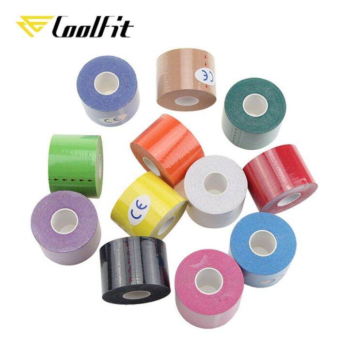 coolfit-เทปยืดรองเข่าบรรเทาความเจ็บป่วยของกล้ามเนื้อแผ่นรองเข่าสำหรับยิมฟิตเนส