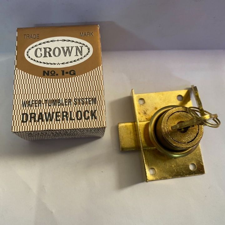 กุญแจสำหรับใส่ลิ้นชัก-ขนาด-3-5x5-เซนติเมตร-ยี่ห้อ-crown-no-1g