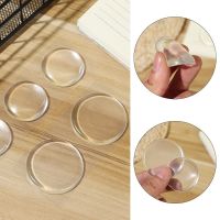 【CW】 adhesive Round Doors Stop Non slip Soft Silicone Door Handle 6pcs Wall Protector Plug