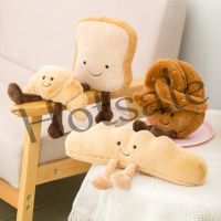 【hot sale】 ♠► B32 Cute toast bread plush toy creative cartoon food stuffed toy baby comfort doll girl sleeping pillow child birthday gift small event gift