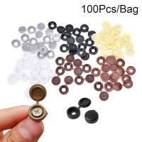 100Pcs Hinged Plastic Fold Snap Cap Cross Screws Decor Self-Tapping Fold Snap Protective Cap Furniture Hardware Hole Decorative Ceiling Lights