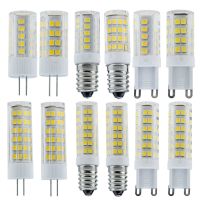 10ชิ้นโคมไฟ G4 E14 G9 AC 220V 5W 8W 12W เซรามิก LED ข้าวโพดหลอดไฟสีขาวอุ่นคริสตัล SMD 2835 33/51/ 75โคมไฟ LED หลอดไฟขนาดเล็ก