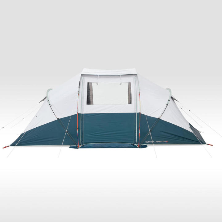 พร้อมส่ง-เต็นท์ตั้งแคมป์สำหรับครอบครัว-camping-tent-with-poles-arpenaz-4-2-f-amp-b-4-person-2-bedrooms