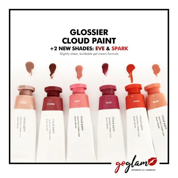 ON HAND Glossier Cloud Paint - Authentic Haze Storm Beam Puff Dawn Eve ...