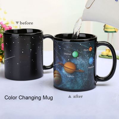 【CW】☈◙  Newest Cups Changing Color Mug Mugs Gifts Student Cup Star System