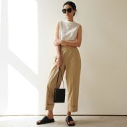 At Least Cotton Fold Trousers Quần Tây Gấp Ống Cotton