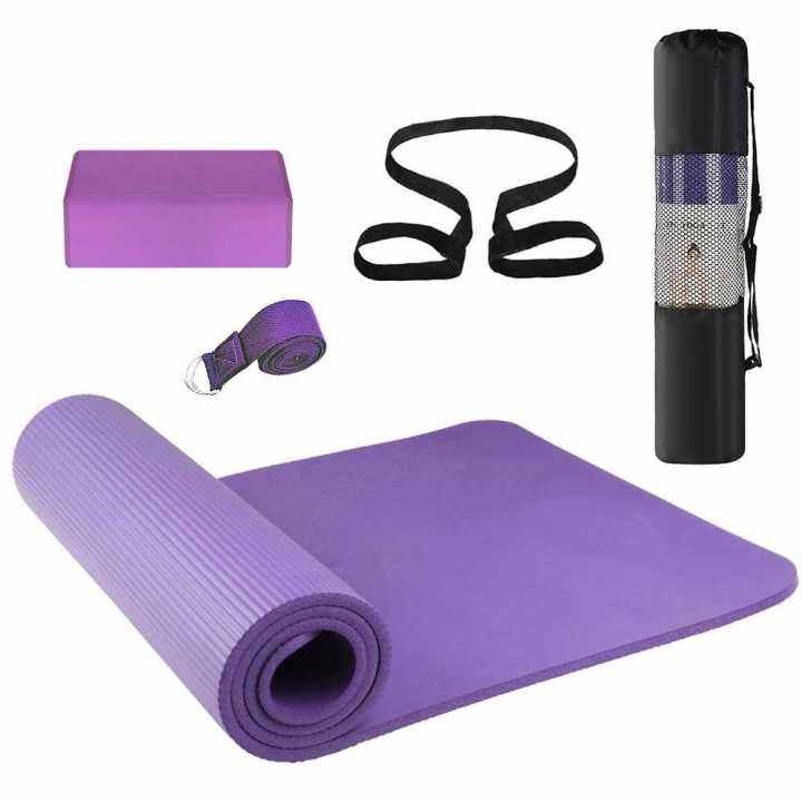 Yoga mat and online block set