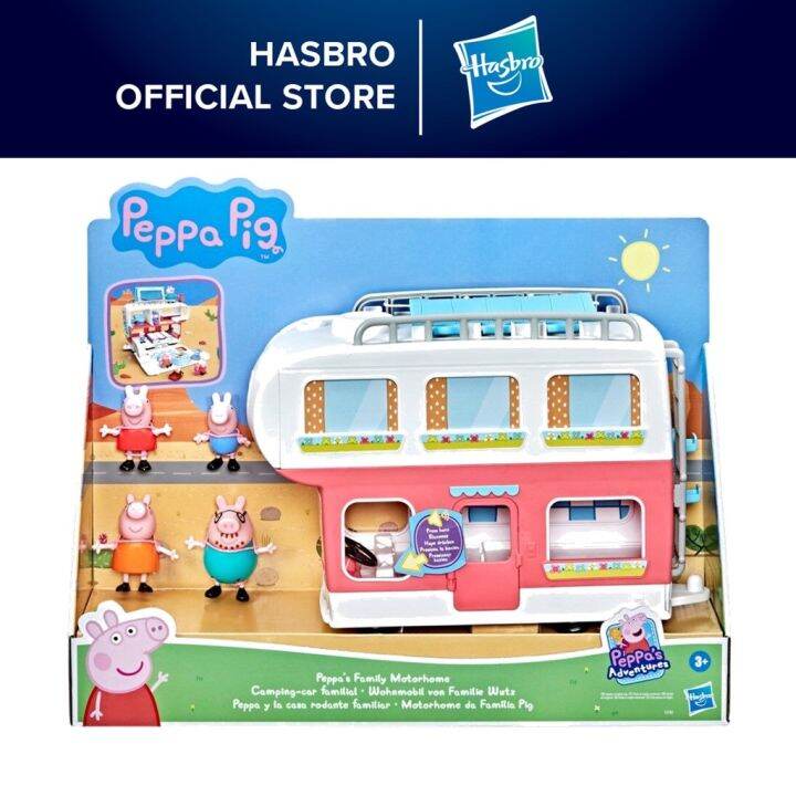 Peppa Pig Peppa’s Adventures Peppa’s Family Motorhome Toy, Ages 3 and ...