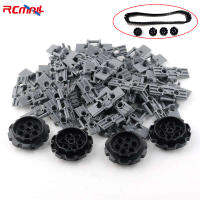 58PCS Technology Accessory Model Building Blocks Chain Gear Kit Link Treads Sprocket Wheels Pack Compatible With ed