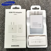 KOLT Digital} ที่ชาร์จ Samsung 45W US PD ซูเปอร์ไวอะแดปเตอร์ชาร์จสำหรับ Galaxy S21 S22 S23 Note 10 Plus 20 Ultra FE Z พลิกได้4 3 2 A73