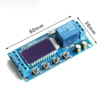 ;[-[; XY-LJ02 Delay Relay Module LCD Display Time Micro USB Digital 6-30V Control Timer Switch Trigger Cycle Module Control Board