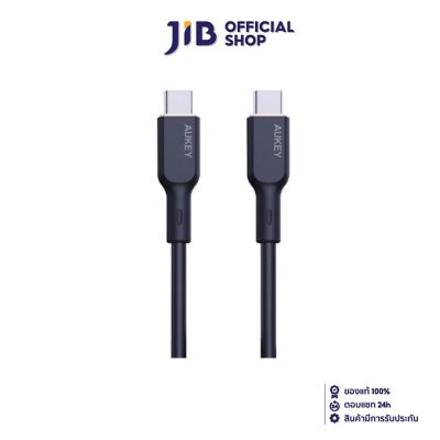 CHARGER CABLE (สายชาร์จ) AUKEY CIRCLET BLINK 100W SILICONE USB-C TO USB-C CABLE 1.8M (CB-SCC102) BLACK
