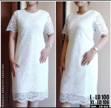 Dress putih cheap big size