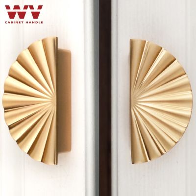 WV Canibet Handles Flower Pulls Gold Solid Door Knobs and Pulls Handle for Furniture Kitchen Cupboard Closet Drawer Home Decor64
