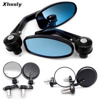 Motorcycle Mirrors Rear View Handlebar End Mirror 22mm Cafe Racer For HONDA Cb 400 Sf Cb 500X Cbf 1000 Hornet Headlight Crm 250