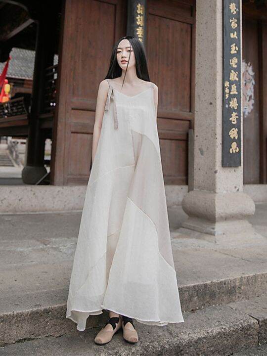 xitao-dress-irregular-patchwork-strapless-dress