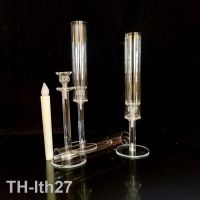 2023☃▨ 1set 3Pcs Candle Holders Candlestick Centerpieces Road Lead Candelabra Wedding porps deco