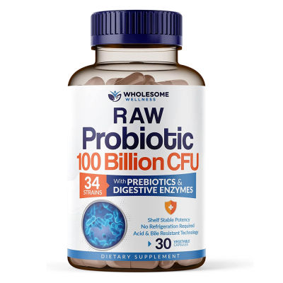 Wholesome Wellness Raw Probiotic 100 Billion CFU 30 caps