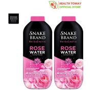 Snake Brand Herbaceutic แป้งเย็น โรส วอเตอร์ 100 กรัม Rose Water Cooling Powder (แพ็คคู่ 2กระป๋อง)