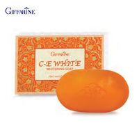 กิฟฟารีน Giffarine สบู่ล้างหน้า และลำตัว ซี-อี ไวท์ โซพ C-E White Soap Papaya Extract, Vitamin B3 , Vitamin E, Natural Shea Butter 100% 70 g. 84050