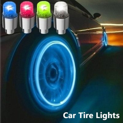 FDO0009 LED Mountain Bike Bike Accessories Car Accessories Cycling Wheel Lamp Hot Wheels Colored Wheel Light Bicycle Valve Lights Decorative Lamp Car