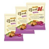 ?สินค้าขายดี? [C-purple 3pk=450g]ขนมเกาหลี GRAIN CRISPY ROLL 곡물그대로 ทำจากธัญพืช 21ชนิด สอดไส้ครีมชีสบรรจุ คริสปี้โรลเกาหลี 150G//180G