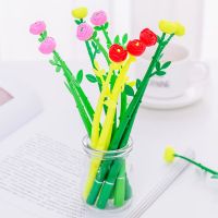 Creative Stationery Bloom Sweet  Flora Flowers Pen Design Ballpoint Pen Color Random Decoration Crafts Pen 0.38mm Pens