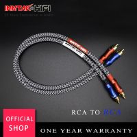 2Pcs/Pair High Quality Hifi RCA To RCA Cable 4N-OFC Audio Cable / 0.2M 0.3M 0.5M 0.75M 1M 1.5M 2M 3M 5M