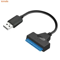 Cáp Chuyển Đổi USB 2.0 Sang SATA 22pin, Cho Ổ Cứng SSD 2,5 Inch