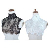 1 Pc Lady Shirt False Collar Lace Detachable False Faux Collar Cuff Choker Tie Korean Style Hollowed-Out Collar